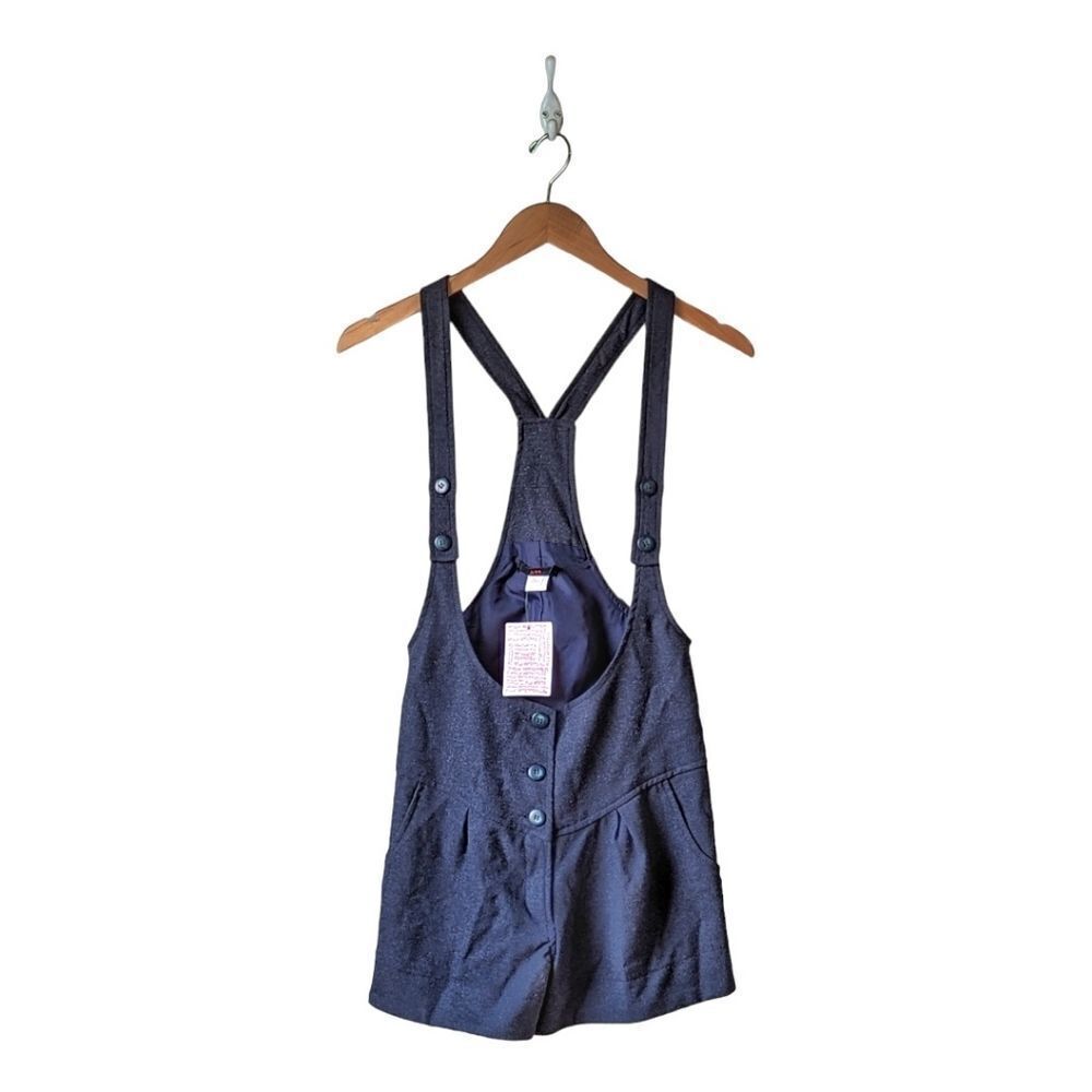 Urban Outfitters UO NWT‎ Lux Schoolboy Shortalls sz 2 In Navy